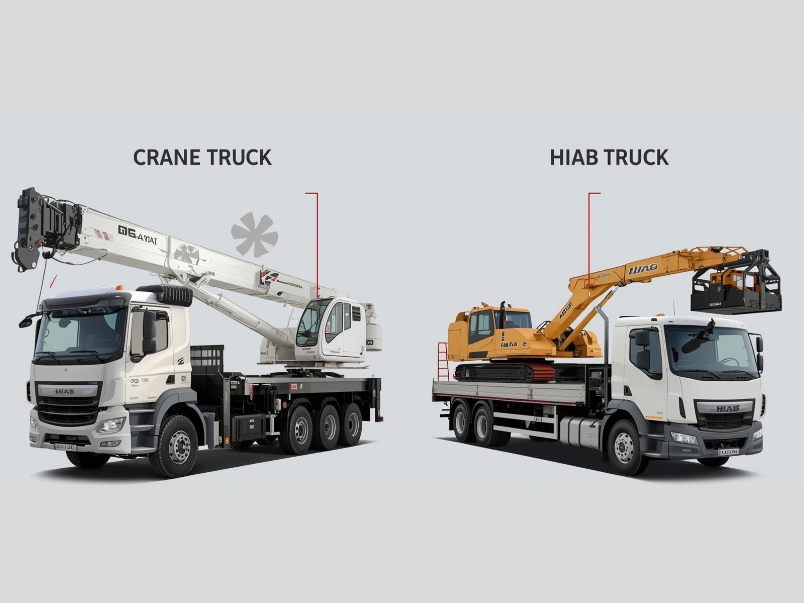 Difference Between Crane Trucks and Hiab Trucks